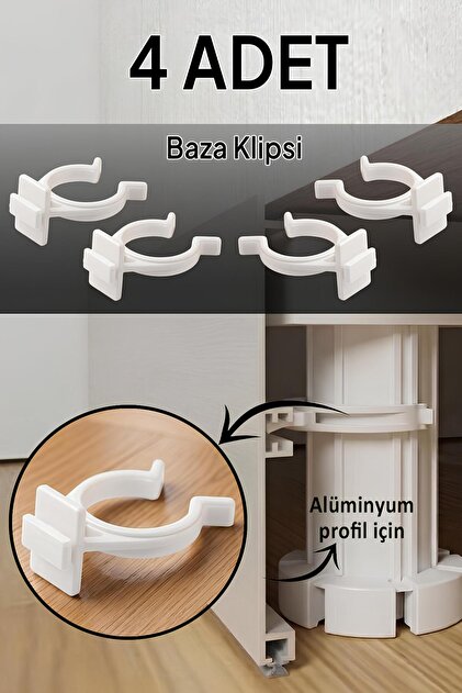 Adilon Baza Klipsi Tekli 12 Adet Beyaz - Fiyatı, Yorumları