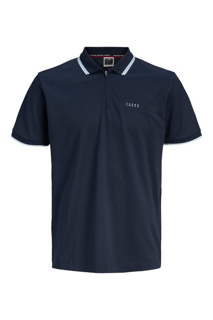Jack & Jones Jcofusıon Brandıng Polo Zıp Ss Sn Erkek T-Shirt