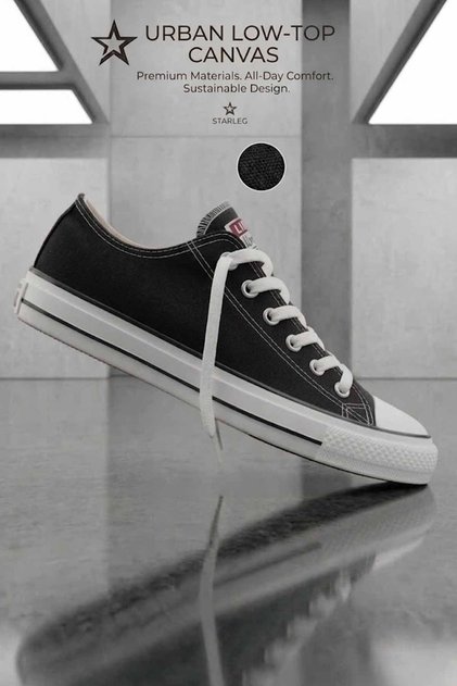 Unisex Klasik Kanvas Ayakkabı - Günlük Spor Sneaker - Rahat Taban Bez Ayakkabı