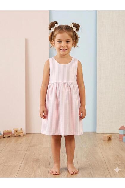 Girl's striped dress