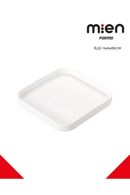 6'lı Kare Tatlı Servis Tabağı 14cm