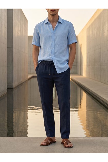 Old Money Linen Jogger Pants
