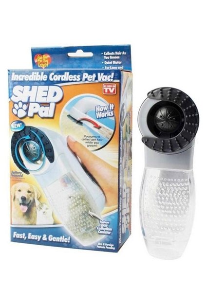 Shed Pal Kedi Köpek Vakumlu Tüy Toplama Tarağı Tüy Toplama Traş Makinesi