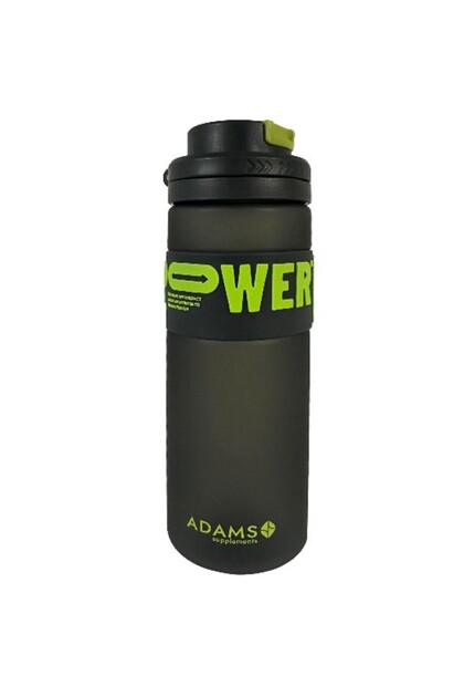 Sticla apa plastic cu pai, POWER, negru, 820ml,
