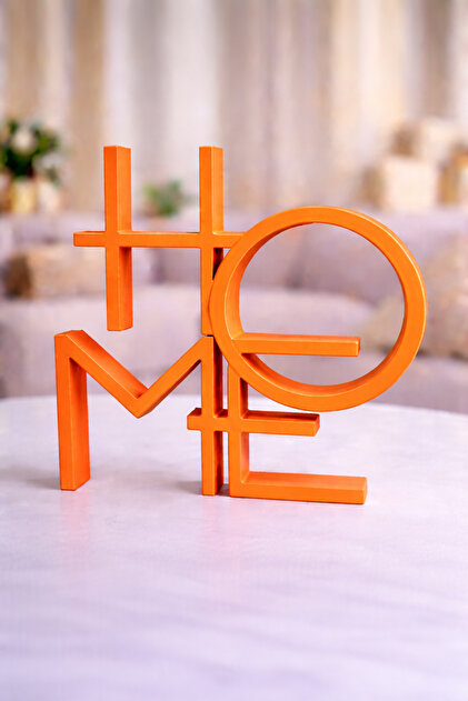 Home Yazılı çok modern Dekoratif Biblo Ve Minimalist Masaüstü Dekor Plastik 15x15 cm