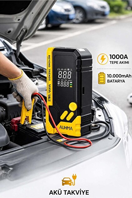 auhma A8844 Akü Takviye Cihazı & Hava Kompresörü - 10.000 mAh