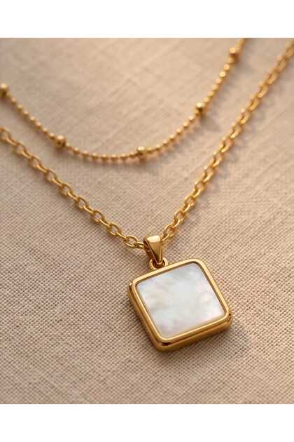 Kare Natural Stone Necklace