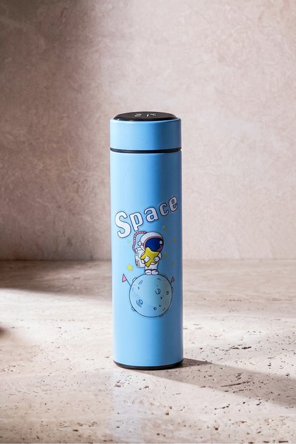Spaxy Blue Smart 500 ml Space Series Thermos with Digital Temperature Display