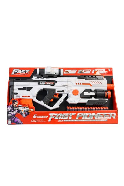 Büyük Boy 10 Adet Hazneli Yumaşak Dart Atabilen Otomatik Nörf Tabanca