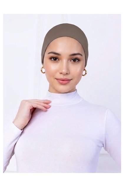 Non-Slip Silicone Bandana Bonnet Brown - Women's Hijab Seamless Non-Slip - Sporty Hair Band