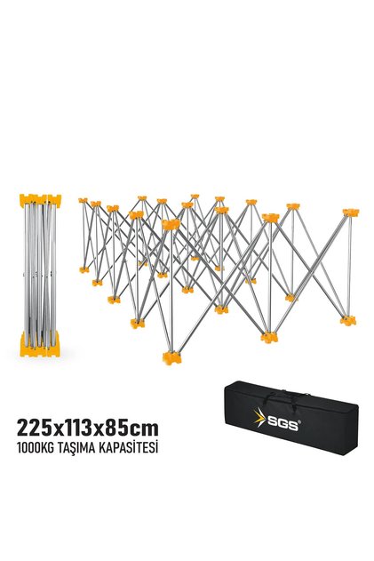 SGS922 KATLANIR ÇALIŞMA TEZGAHI ALÜMİNYUM 225*113*85 CM