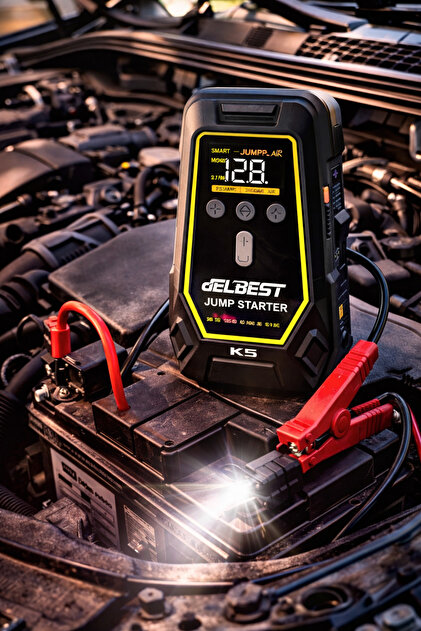 AZEQ DELBEST K5 Akü Takviye Cihazı Hava Kompresörü 16000mAh 150