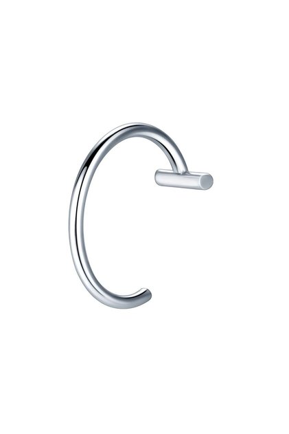 10mm Silver 1Pc Stainless Steel Fake Nose Rings Hoops, Septum Rings C Clip Lip Ring Fake Nose Pierci