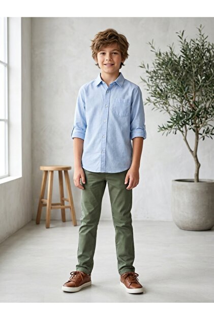 Boys Slim Fit Stretch Jeans – Comfortable Casual Pants for Kids