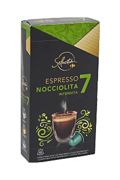 Capsule de cafea cu alune de pădure, Intensitate 7, Compatibile cu Nespresso, 52g