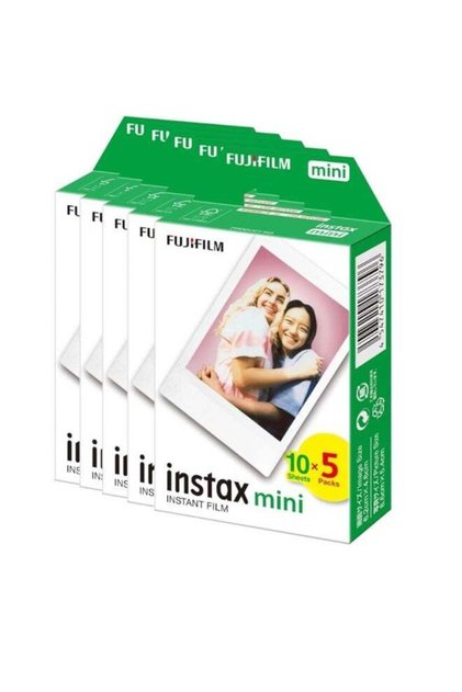 Instax Mini Instant Film – White (50 Sheets)