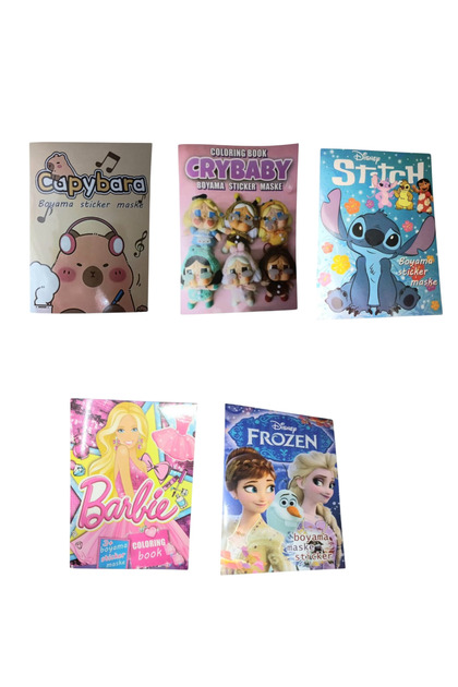 Frozen -Barbi̇e-Cry Baby-Sti̇tch-Capybara Painting