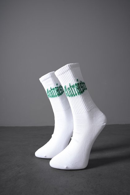 White Slatraism Socks