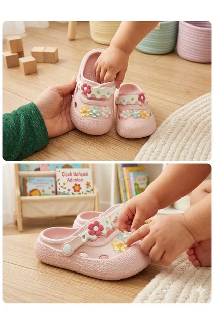 Calx Flower Stone Children's Sandals Slippers