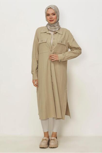 Long Linen Tunic 46428