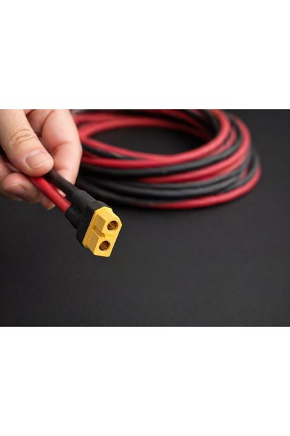 4 Mm Solar Kablo 5mt Kırmızı 5 Mt Siyah Mc4 Soketli / Xt60 Dişi Konnektörlü