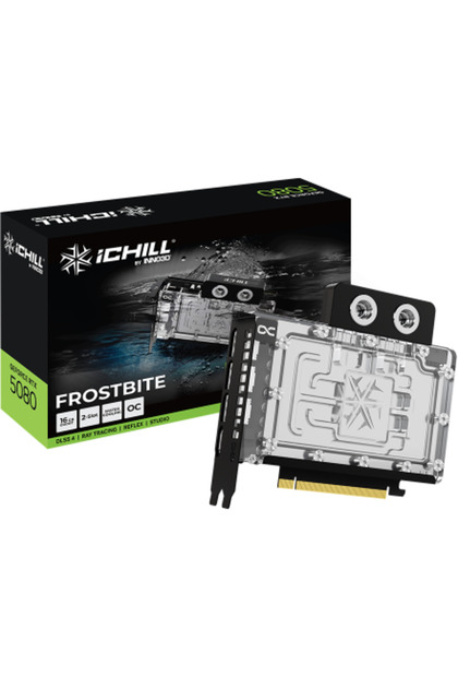 C50803-16D7X-1760FB, NVIDIA GeForce RTX 5080 iChill FROSTBITE 16 GB, GDDR7, 256 bit