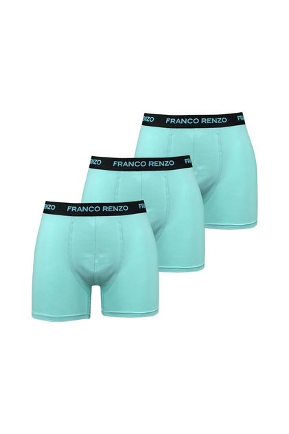 Set de 3 boxeri pentru bărbați din bumbac și lycra, imprimați