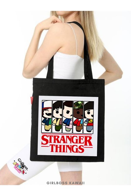 Stranger Things Shoulder Bag, Black