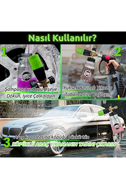 ROBEVE Bear Force Pro+ Foam Lance Bosch Aquatak İle Uyumlu Köpük