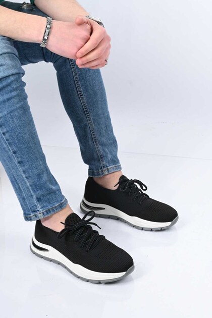 Lace-Up Eva Sole Knitwear Sneaker 333-1994 Men's Shoes