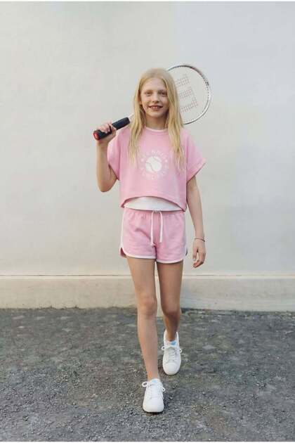 Girl's 3-Piece Set Athlete T-Shirt Shorts Bottom Top Set Summer Casual Sports Combination