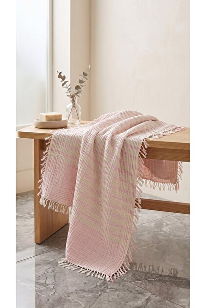 2 Layer Muslin Bath/Beach Towel - Peshtemal - Pareo 100% Organic Cotton 90 X 180 cm