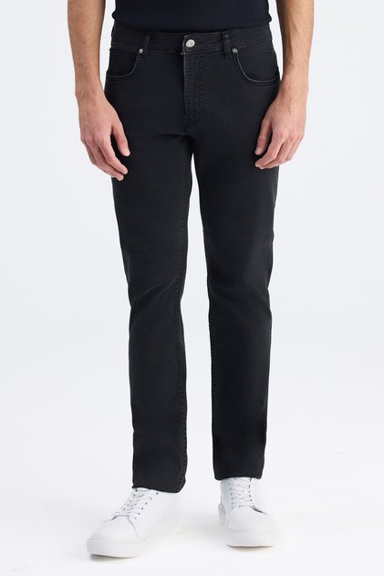 Super Slim Fit Black Denim Trousers