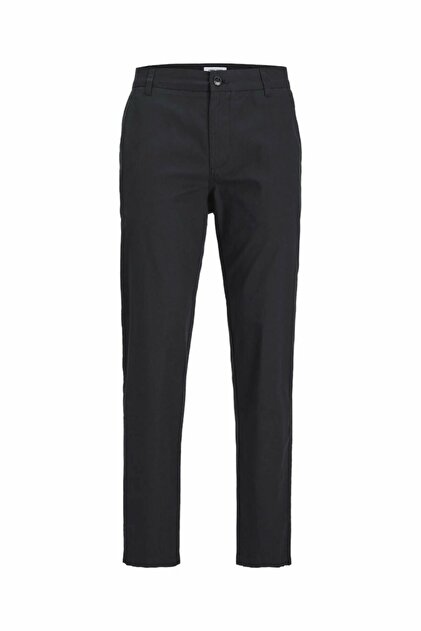 Erkek Siyah Jpstace Summer Lınen Blend Chıno Pant Sn Pantolon 12248604-Black