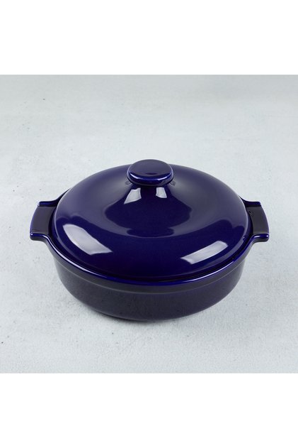 Elissa Covered Karnıyarık Oven Dish Cobalt 27 cm