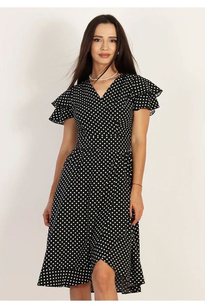 Rochie vaporoasa de vara cu buline