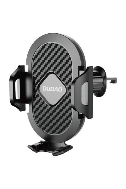 Suport auto telefon F2+, prindere grila ventilatie, clema, negru
