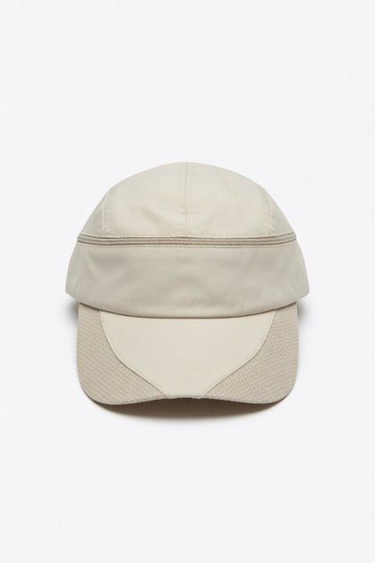 Unisex Dark Beige Zipper Detailed Outdoor Sports Cap Hat | Adjustable Casual Model