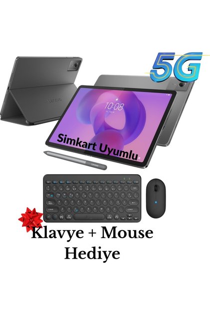 Idea Tab 8gb 128GB 11 Inç 5G Sim Kartlı Tablet+Kalem+Kılıf Klavye Mouse Hediye Türkiye Garantili