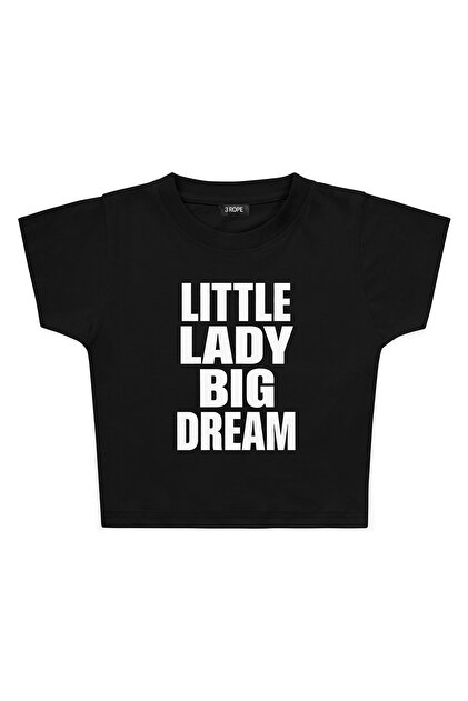 Little Lady Big Dream Crop T-Shirt