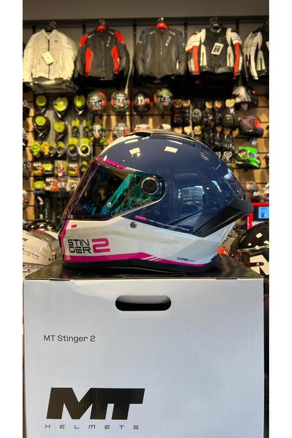 MT Helmets MT KASK FF126 STINGER 2 CORE A8 PARLAK(ŞEFFAF VİZÖRLÜ