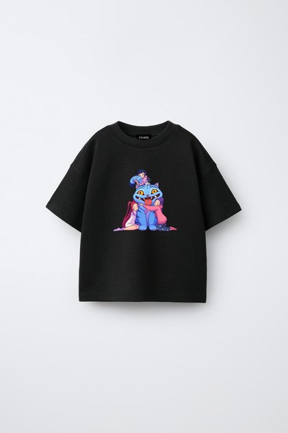 Kpop Demon Hunters Huntrix Zoey Rumi Mira Printed Oversize 100% Cotton Short Sleeve Girls' T-Shirt