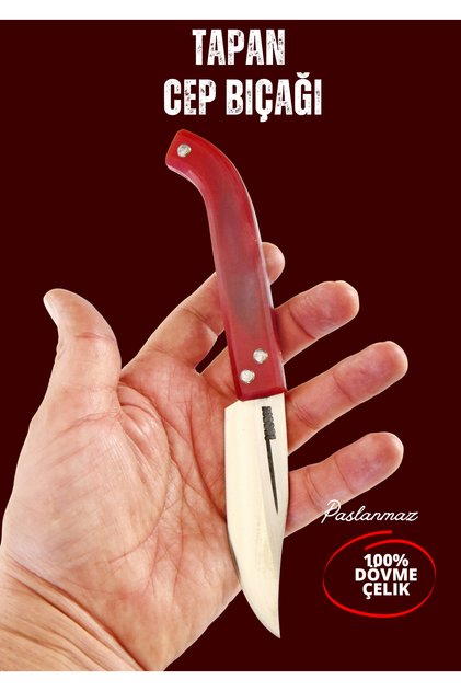 Tapan Aşı ve Çoban Bıçağı 21 cm Sarı Paslanmaz