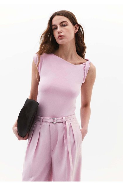 Asymmetric Blouse - FRAGRANT LILAC