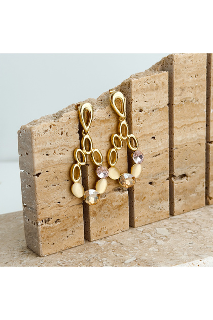 Lioren Purple Steel Earring |   Steel Earrings