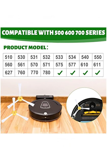 Rovexa iRobot Roomba 600 Serisi Uyumlu Yan Fırça 2 Adet - Fiyatı