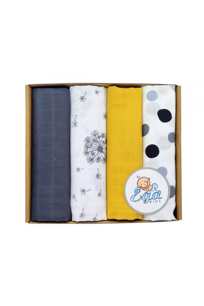 Set 4 scutece din muselina 60x80 cm Box 1693