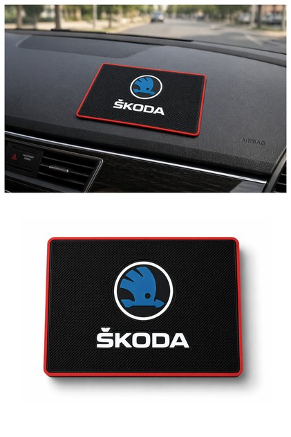 Anti-Slip Pad on the Dashboard for Skoda Vehicles - Phone and Item Fixer