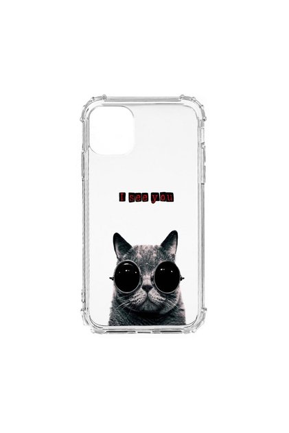 Husă antișoc din silicon compatibilă cu Apple iPhone 13 Pro Max, I See You, Protecție la nivel militar împotriva căderilor, AS 9