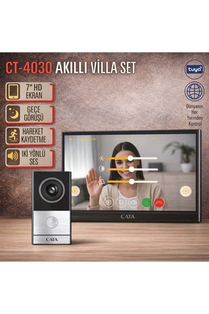 CT-4030 Aklıllı Villa Set 7 İnç Hd Ekran Hareket Kaydetme